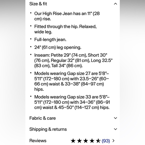 NWT GAP Polka Dot Stride High Rise Wide Leg Jeans 31R 12 - Picture 10 of 10